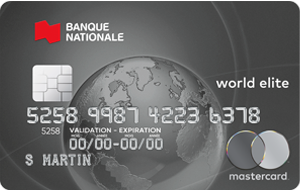 astercard World Elite de la Banque Nationale