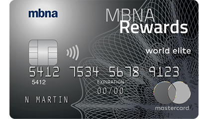 MBNA Rewards World Elite Mastercard Review