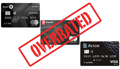 The 3 most overrated credit cards in Canada