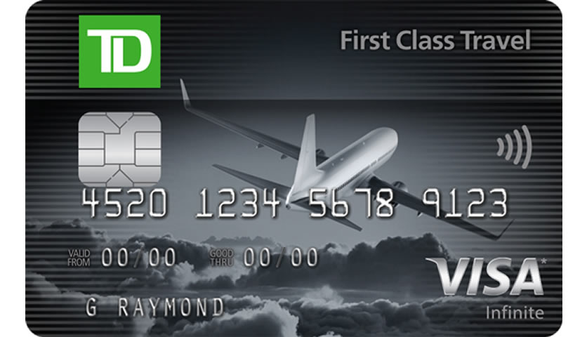 td first class travel visa cardholder agreement